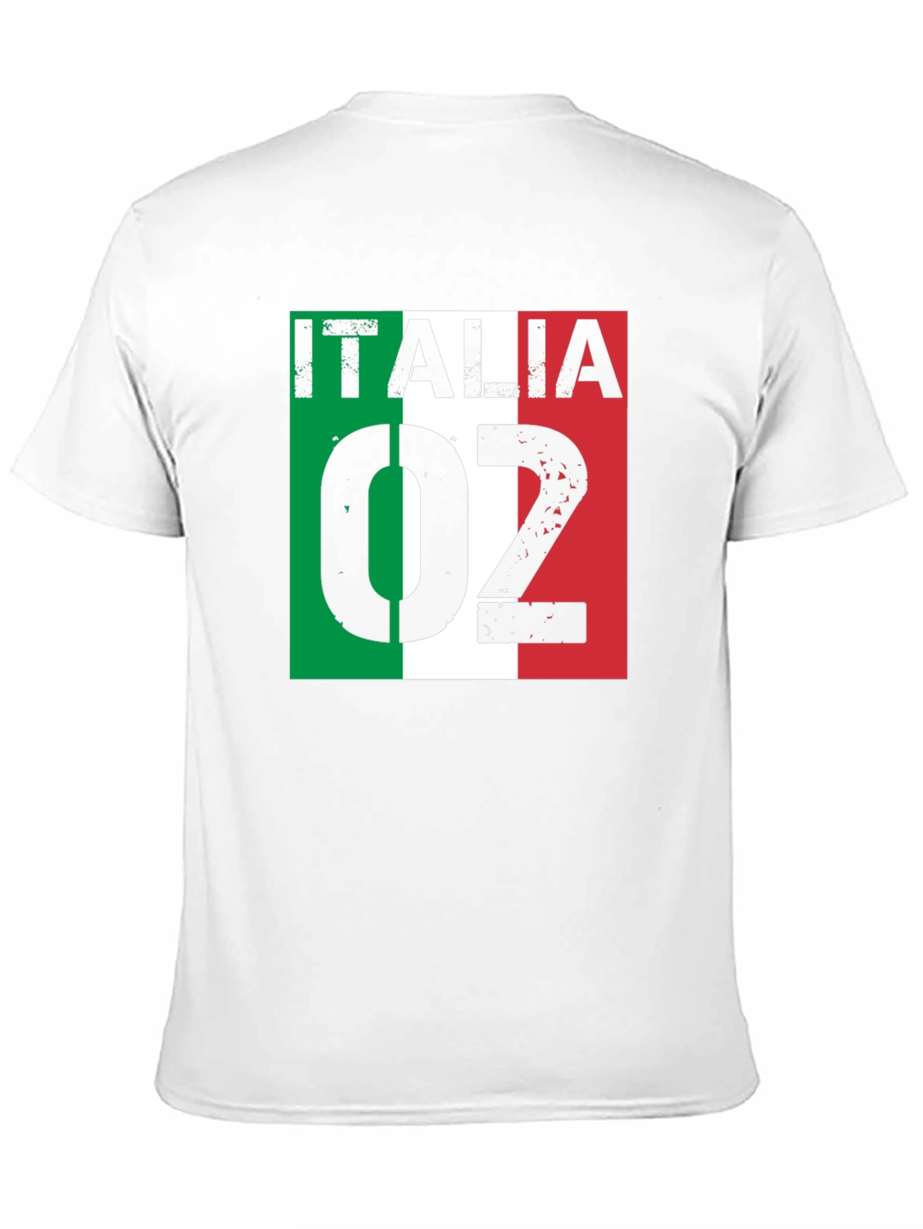 Italia 02 T-Shirt Black Italy Flag Design