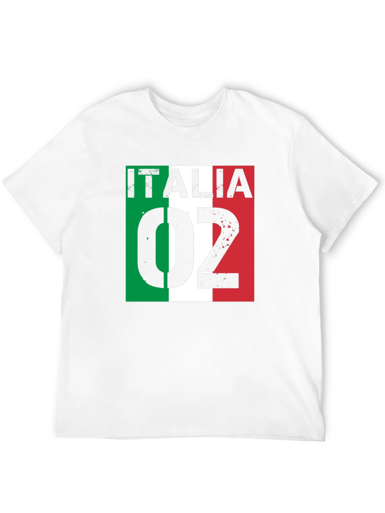 Italia 02 T-Shirt Black Italy Flag Design