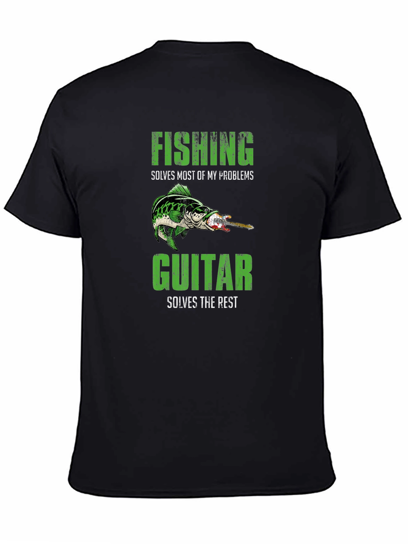 Fishing & Guitar Solve My Problems T-Shirt