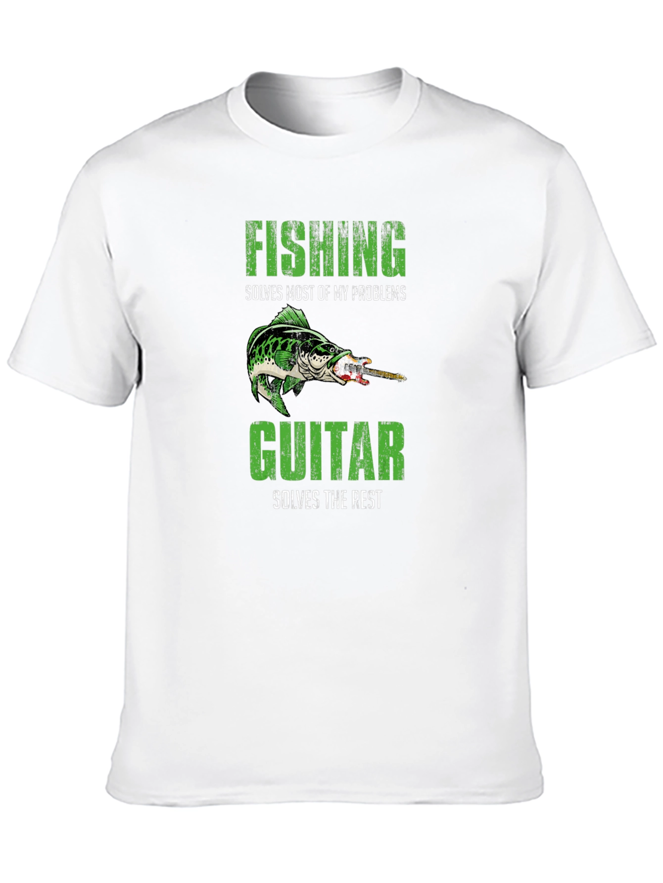 Fishing & Guitar Solve My Problems T-Shirt