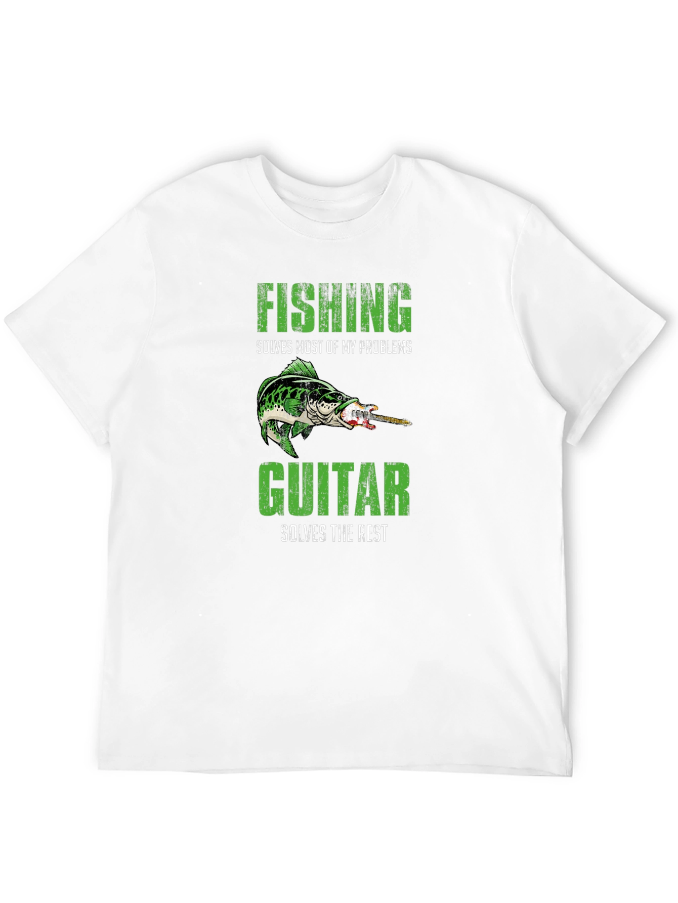 Fishing & Guitar Solve My Problems T-Shirt