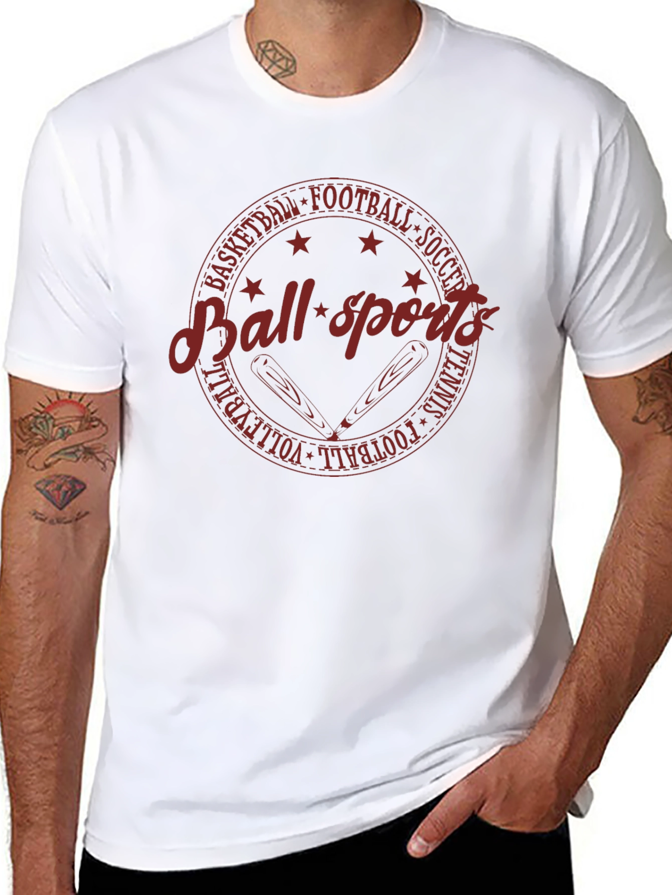 Ball Sports T-Shirt - Graphic Print Tee