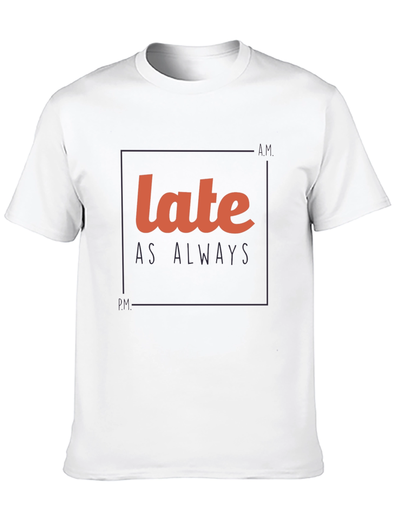 Late As Always Graphic Tee - Black T-Shirt