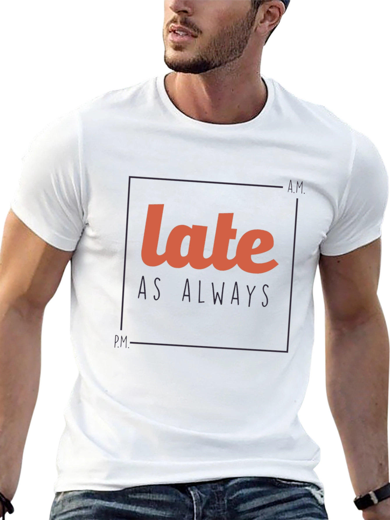 Late As Always Graphic Tee - Black T-Shirt