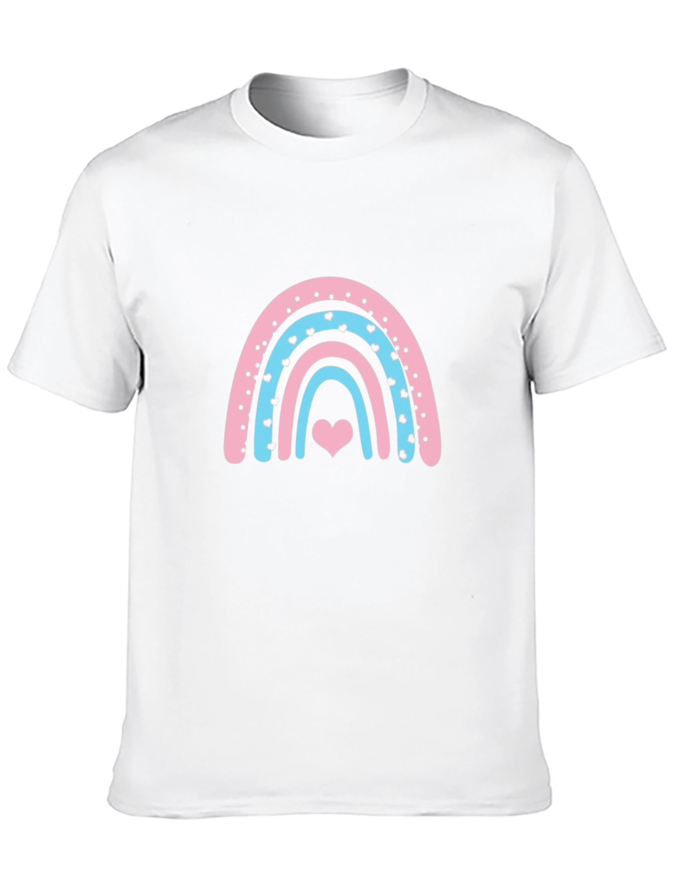Rainbow Heart Graphic Tee - Black