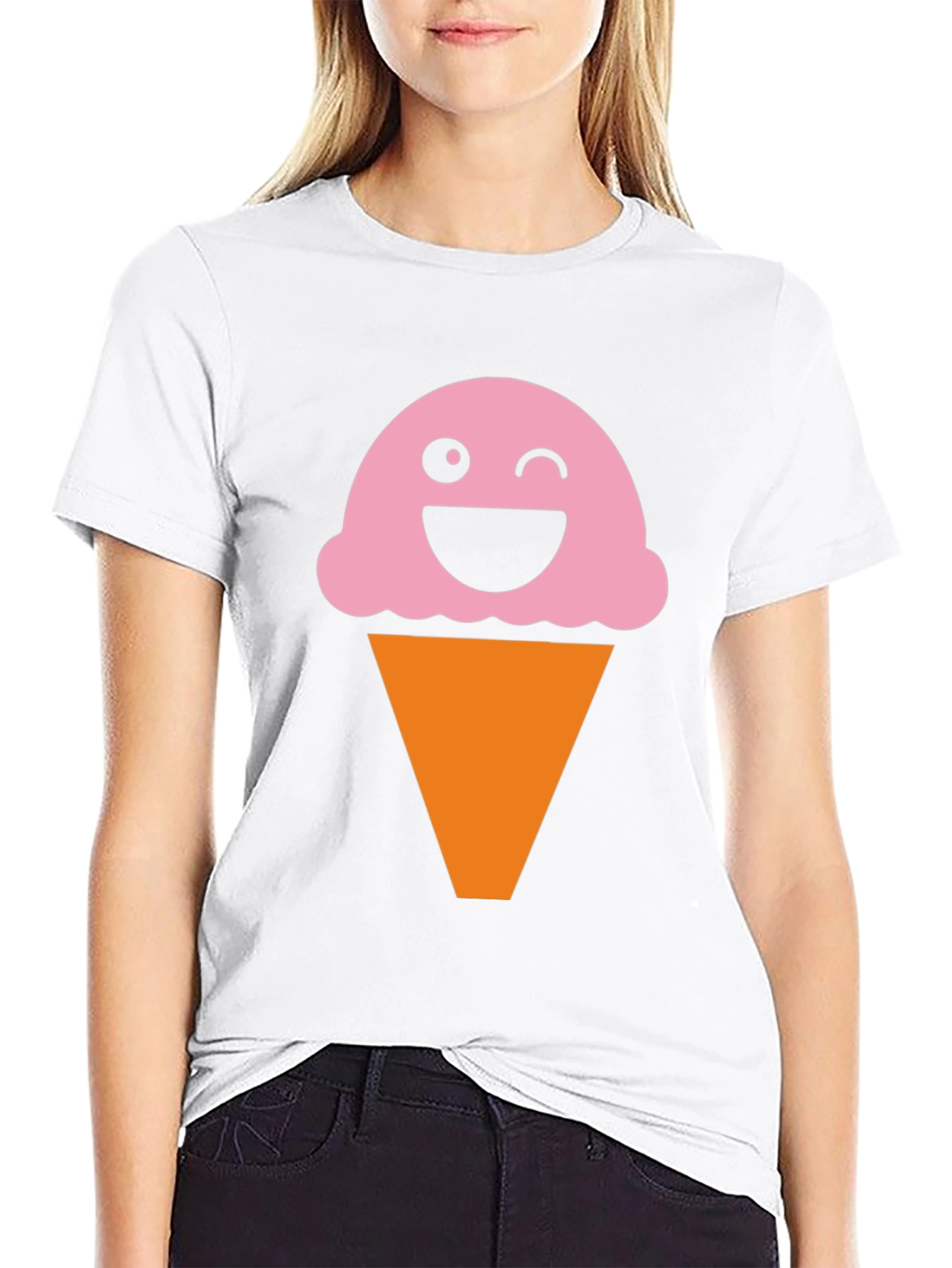 Fun Ice Cream Cone Graphic T-Shirt