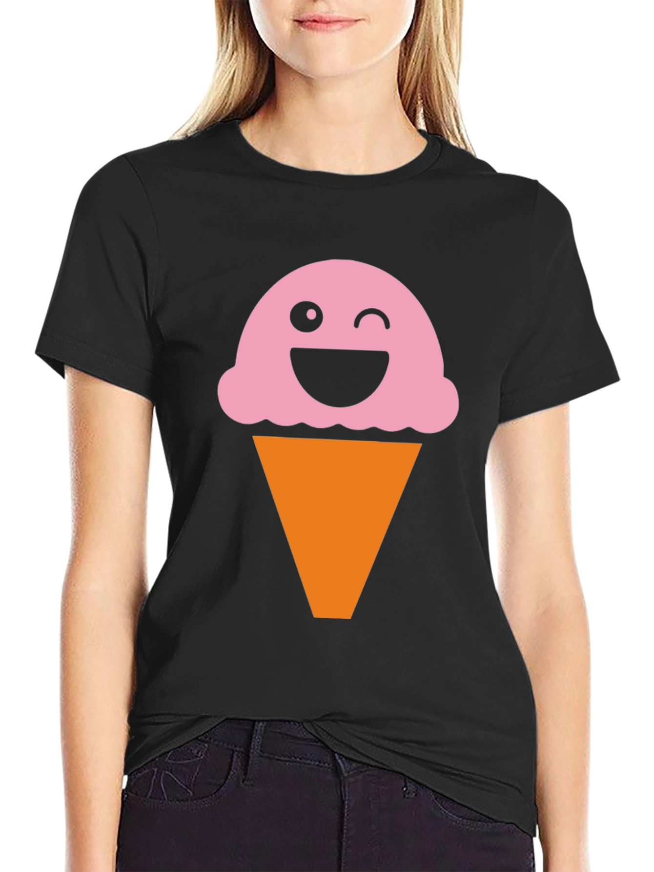 Fun Ice Cream Cone Graphic T-Shirt