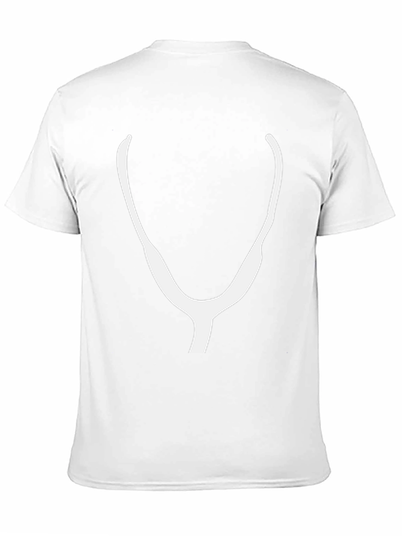 Minimalist Wishbone T-Shirt - Black Cotton Tee