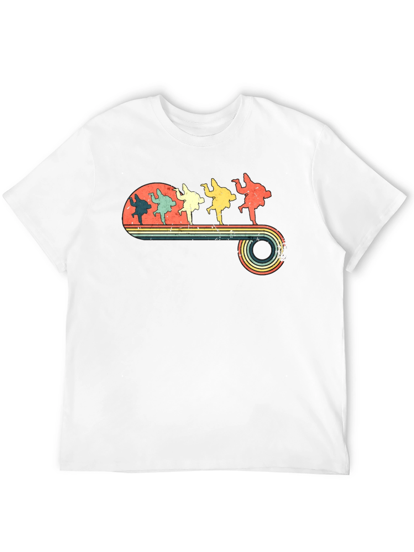Retro Judo Stance Graphic T-Shirt