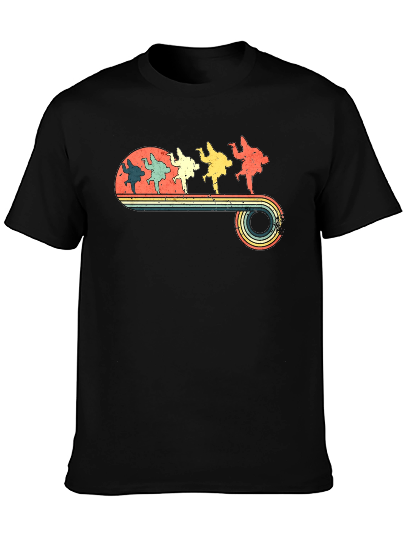 Retro Judo Stance Graphic T-Shirt