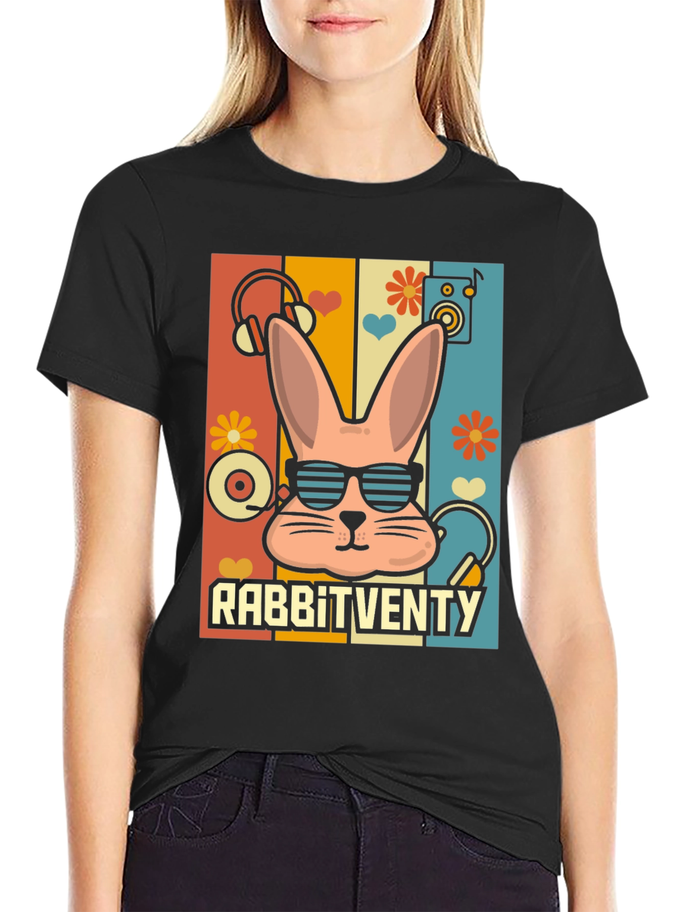 Retro Rabbitventy Graphic Tee