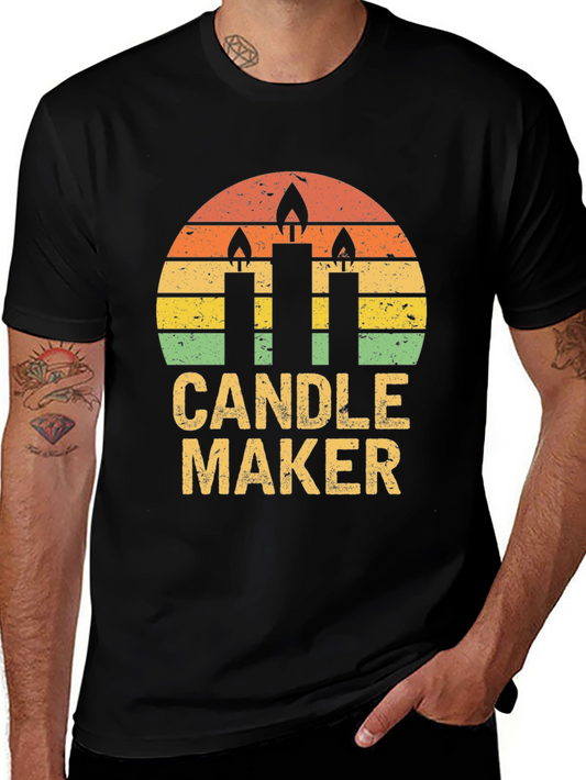 Retro Candle Maker T-Shirt - Vintage Style