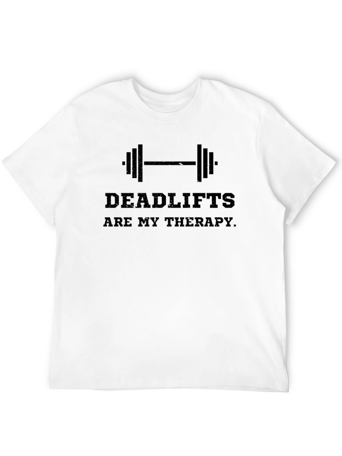 Deadlifts Are My Therapy Black T-Shirt