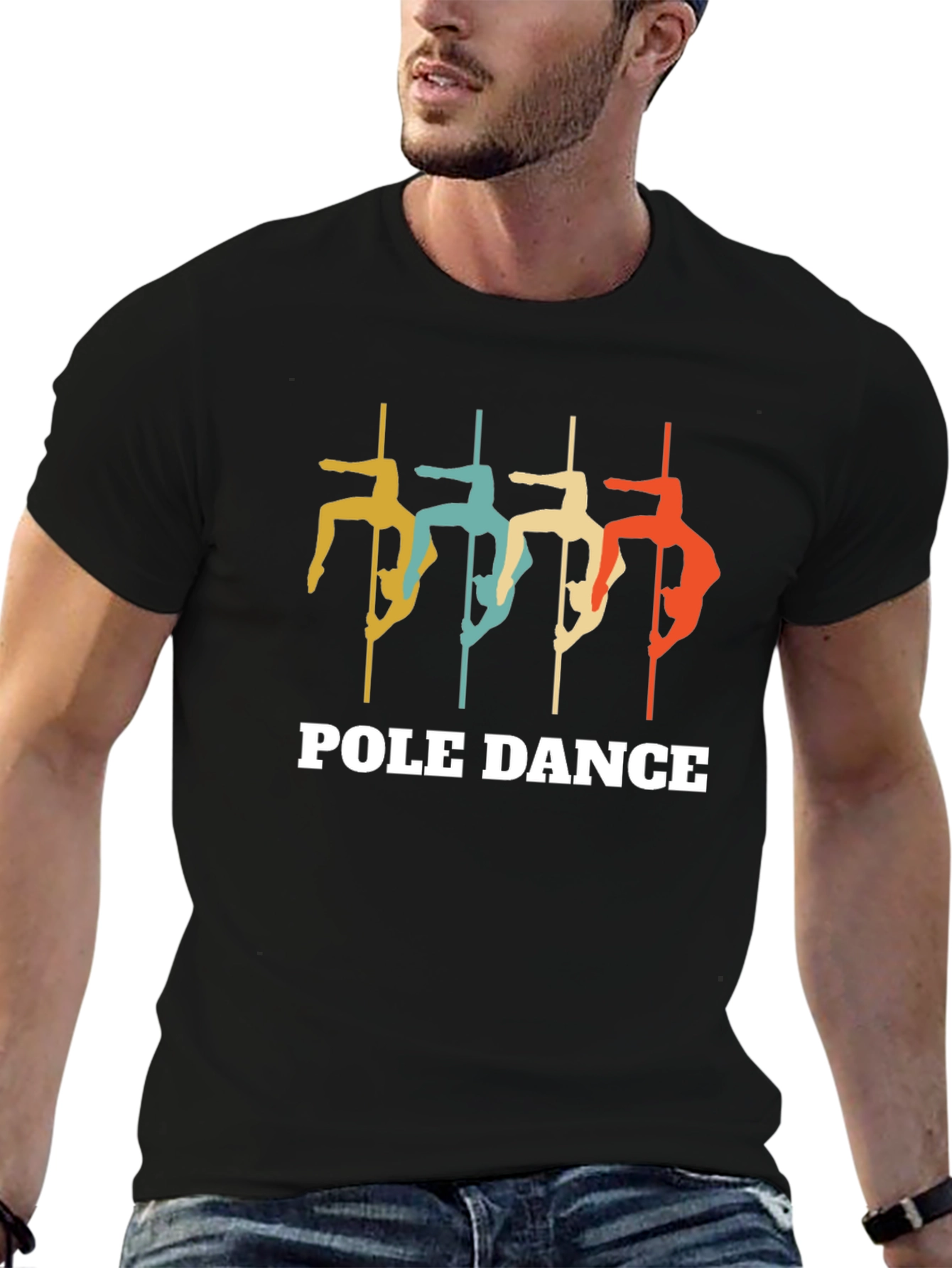 Retro Pole Dance Graphic T-Shirt