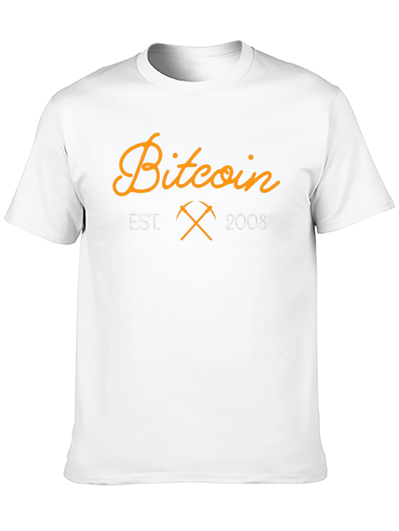 Bitcoin Est. 2008 Black T-Shirt Crypto Mining Tee