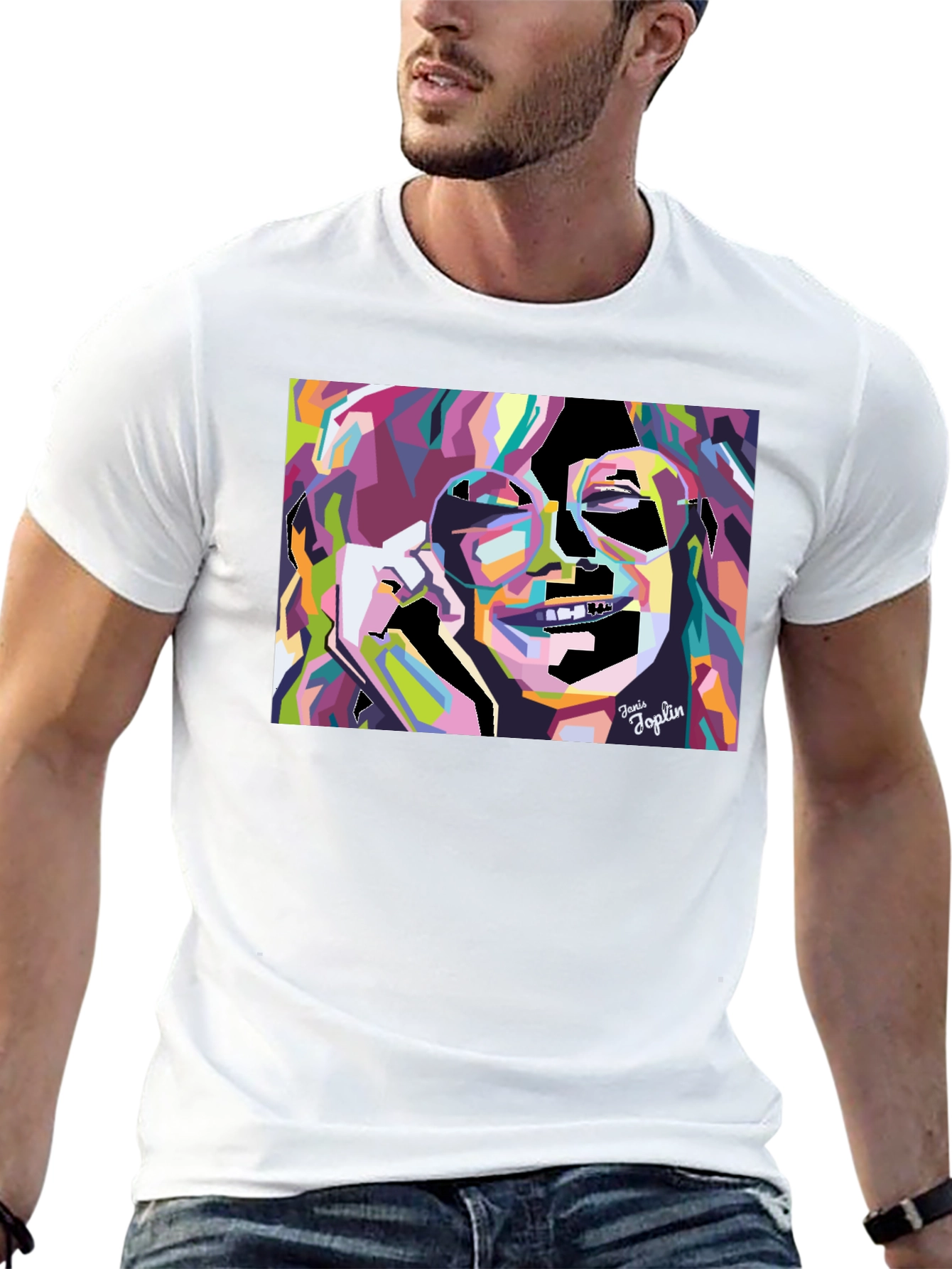 Janis Joplin Graphic Tee - Black