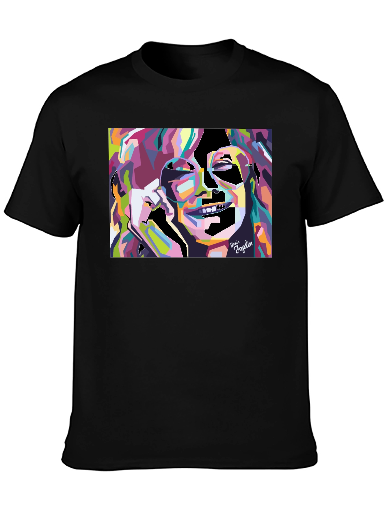 Janis Joplin Graphic Tee - Black