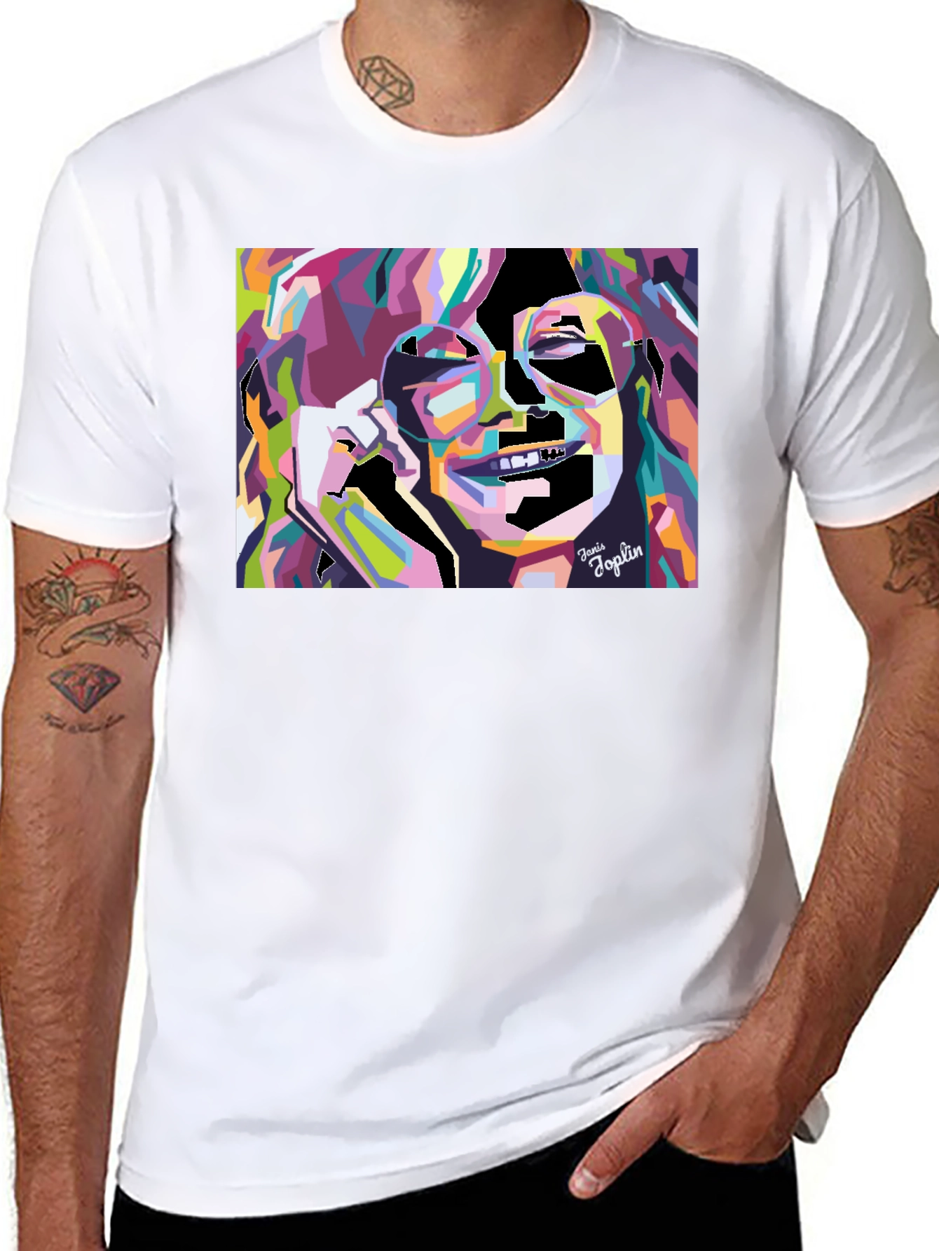 Janis Joplin Graphic Tee - Black