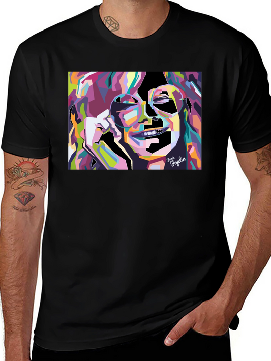 Janis Joplin Graphic Tee - Black