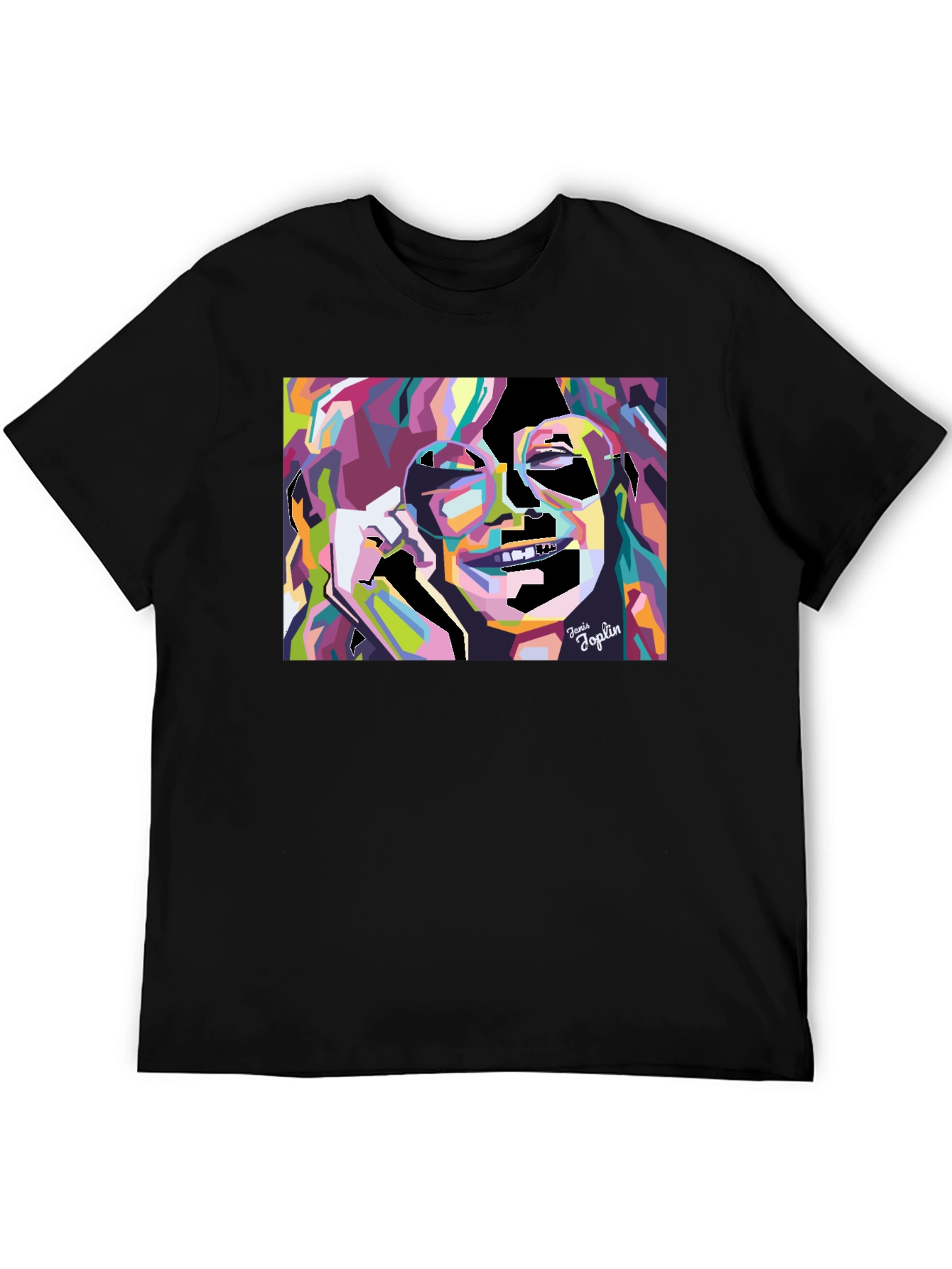 Janis Joplin Graphic Tee - Black
