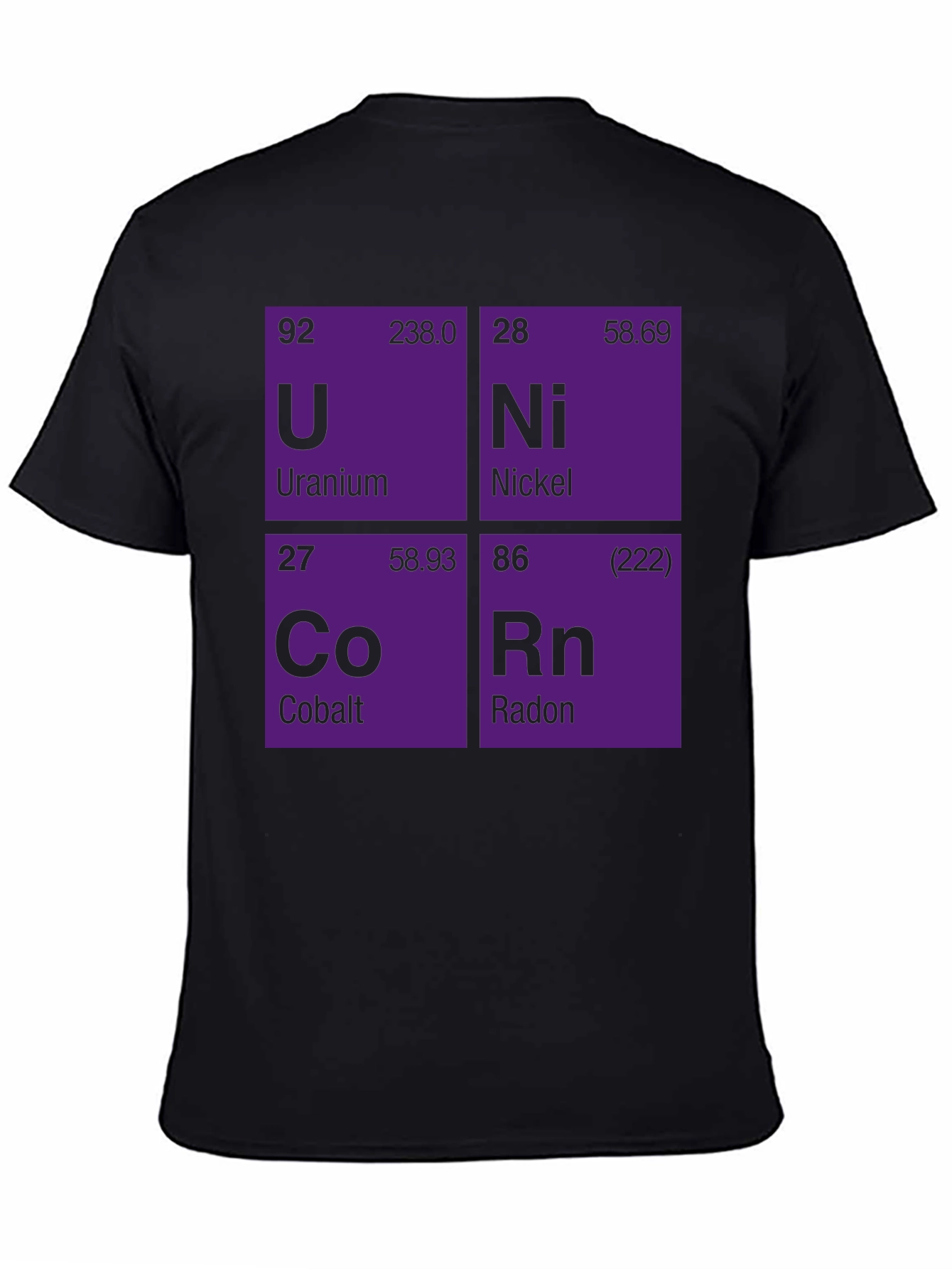 Unicorn Elements Black Graphic T-Shirt