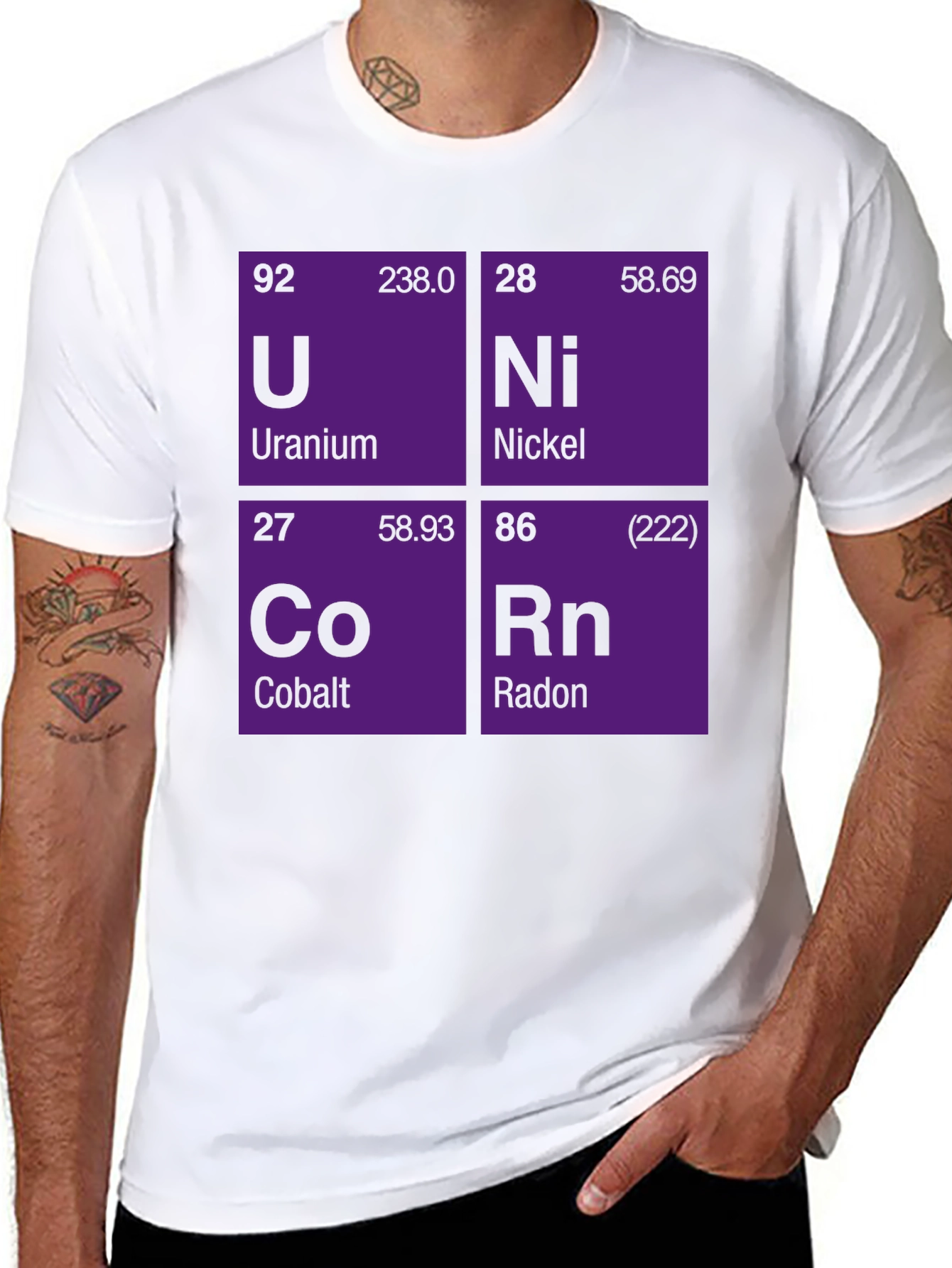 Unicorn Elements Black Graphic T-Shirt