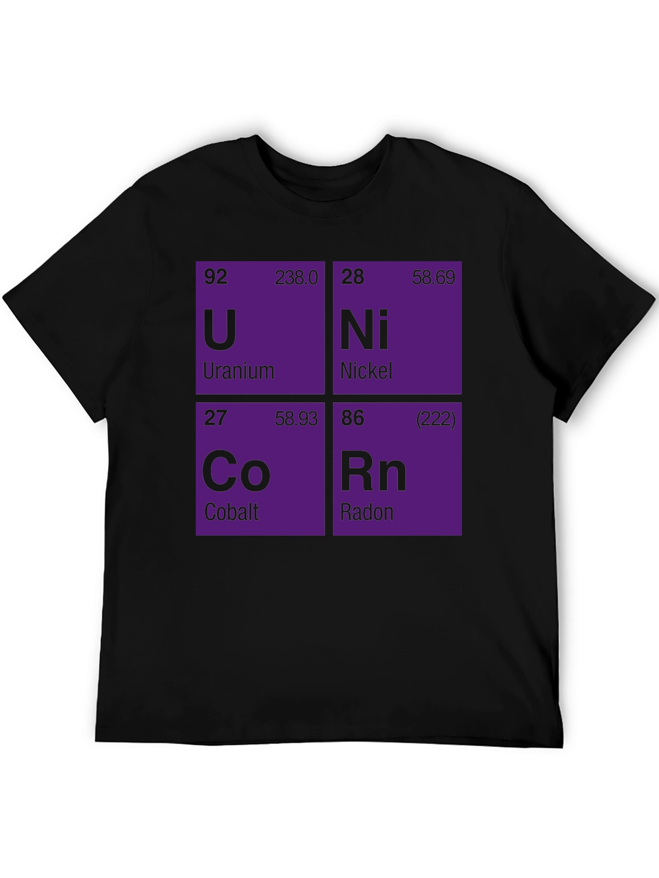 Unicorn Elements Black Graphic T-Shirt
