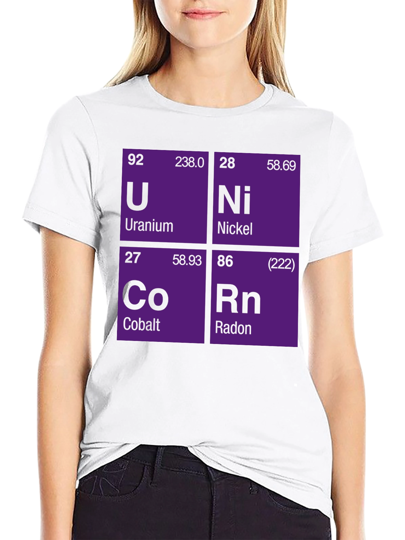 Unicorn Elements Black Graphic T-Shirt