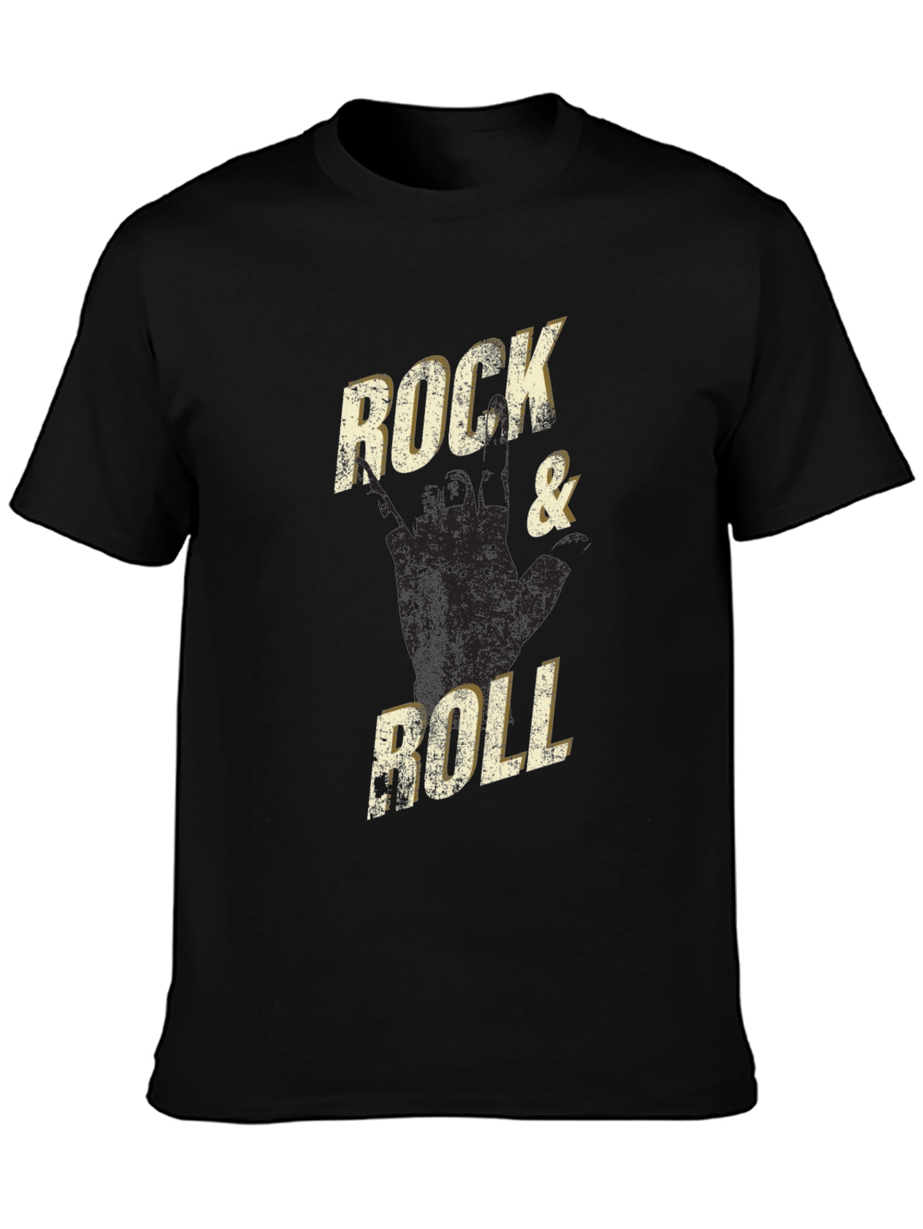 Rock & Roll Graphic Tee - Black