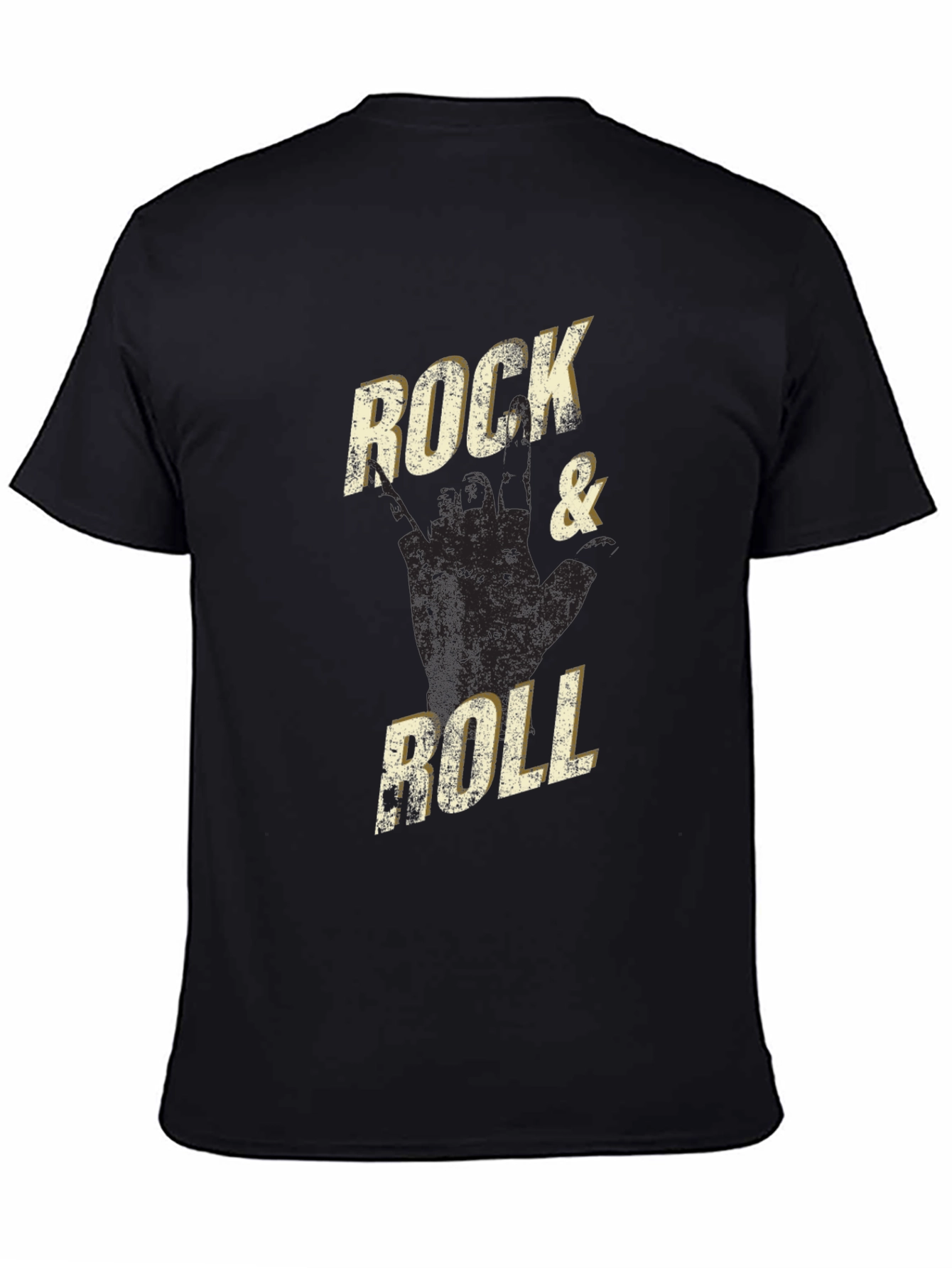 Rock & Roll Graphic Tee - Black