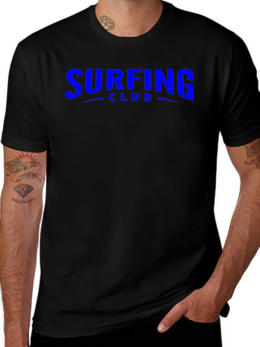 Surfing Club Black Tee Shirt