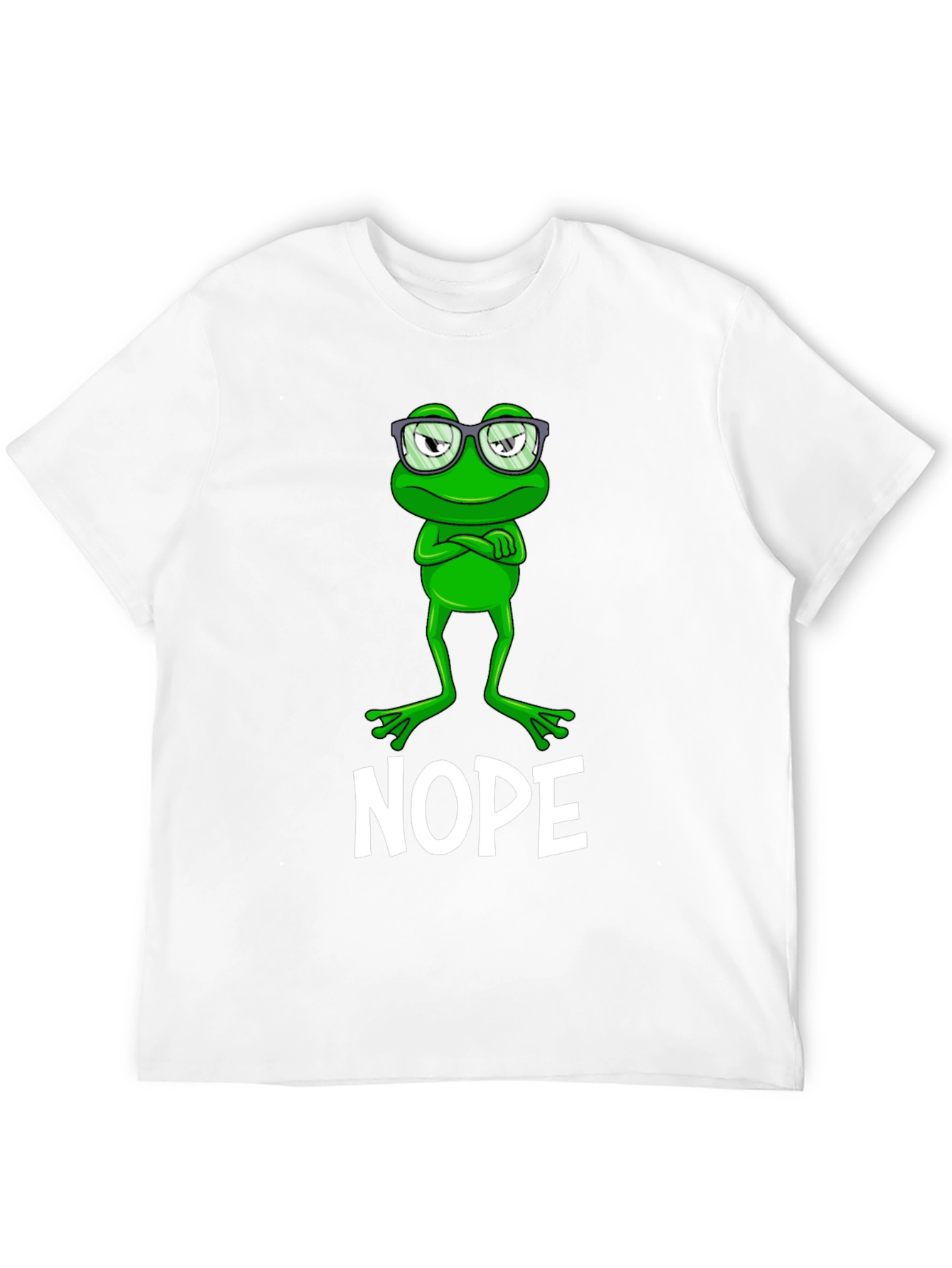 Nope Frog Graphic Tee - Funny Sarcastic T-Shirt