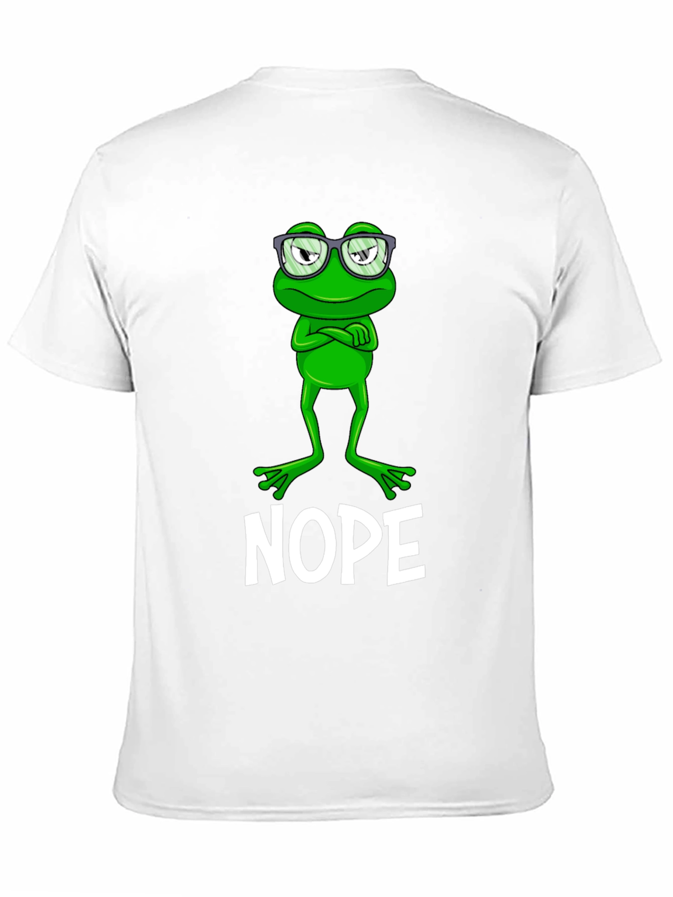 Nope Frog Graphic Tee - Funny Sarcastic T-Shirt