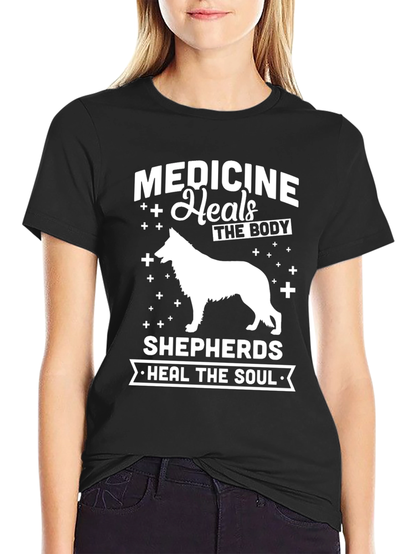 Medicine Heals Body Shepherds Heal Soul T-Shirt