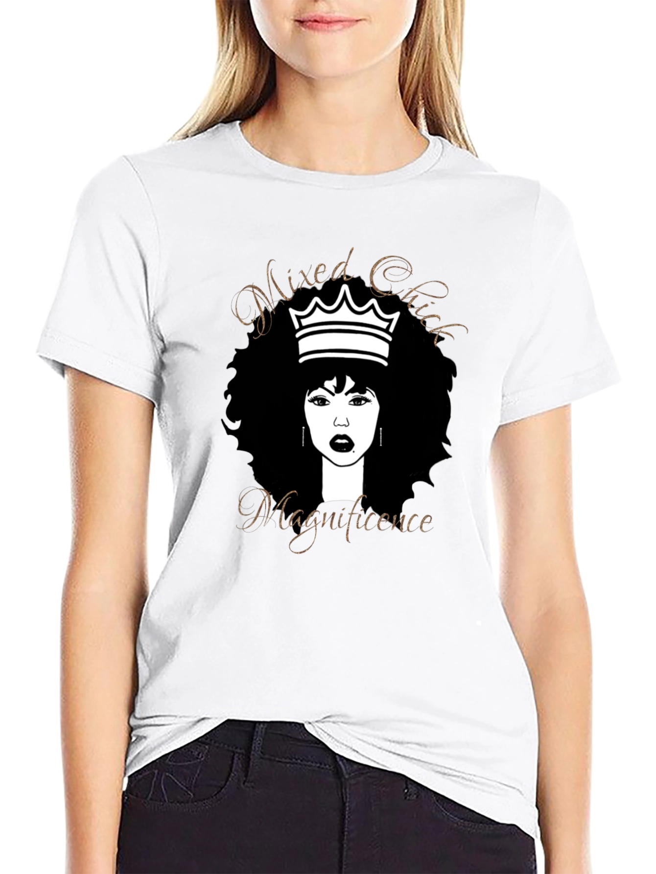 Mixed Chick Magnificence Black T-Shirt