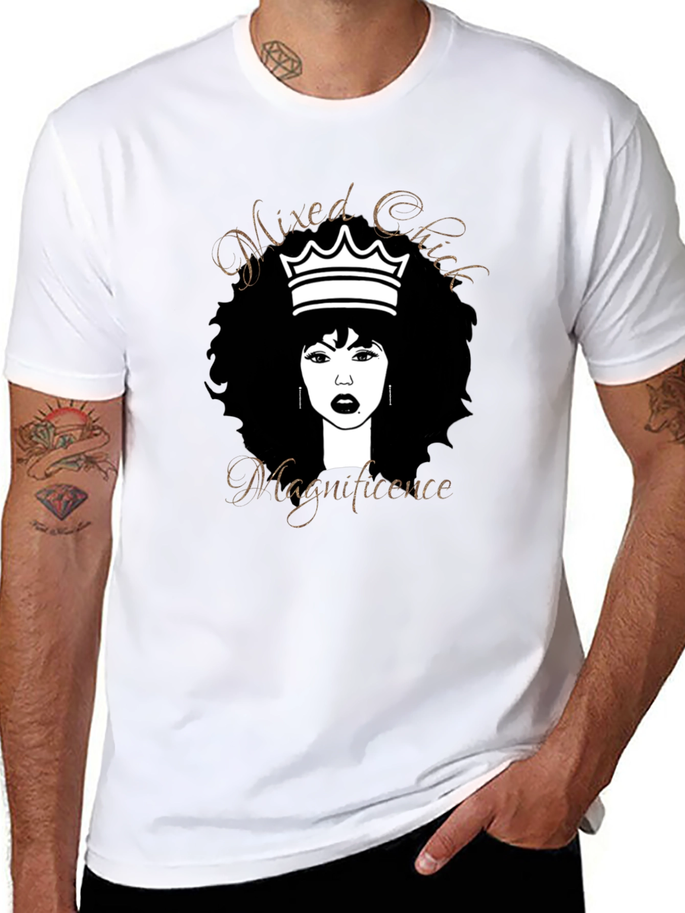 Mixed Chick Magnificence Black T-Shirt