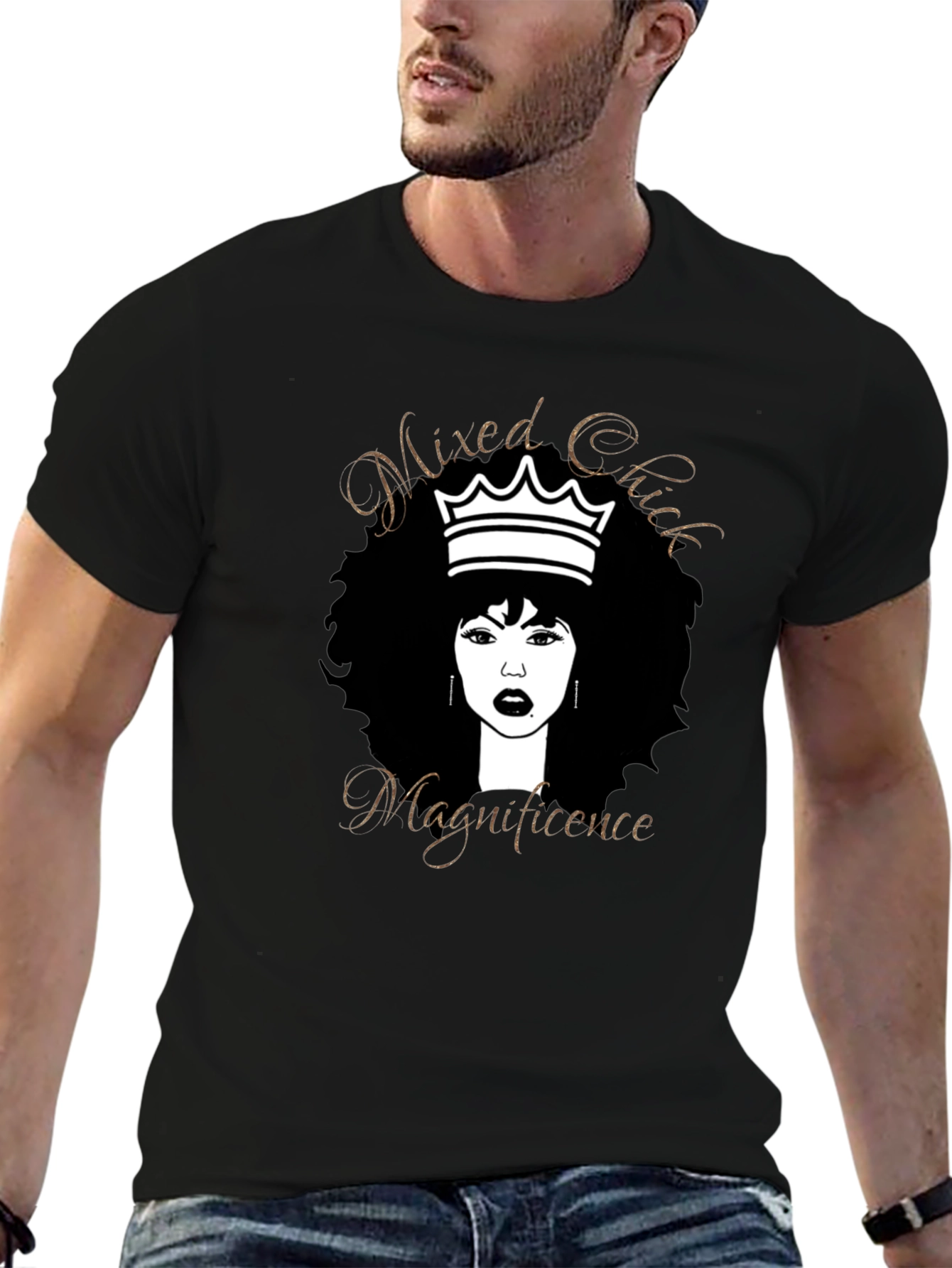 Mixed Chick Magnificence Black T-Shirt