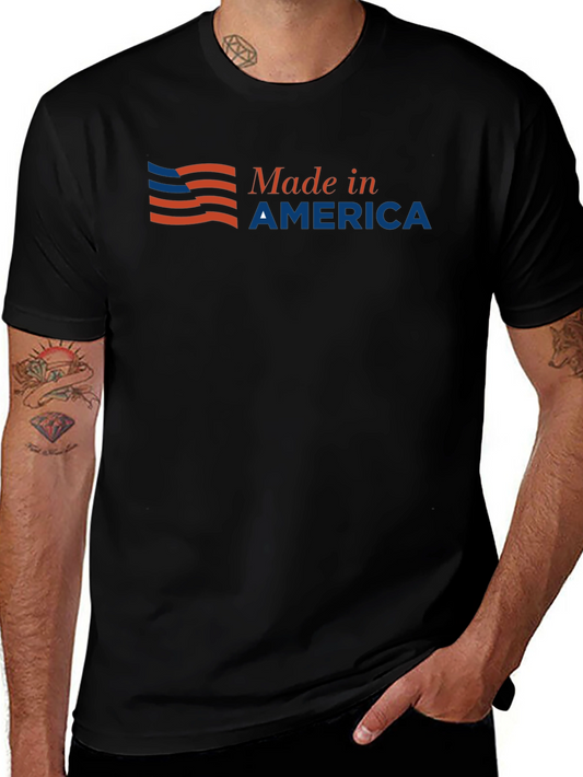 Made in America Graphic Tee - Patriotic Style