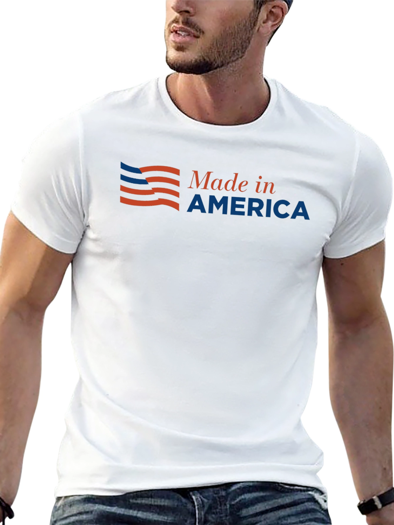 Made in America Graphic Tee - Patriotic Style