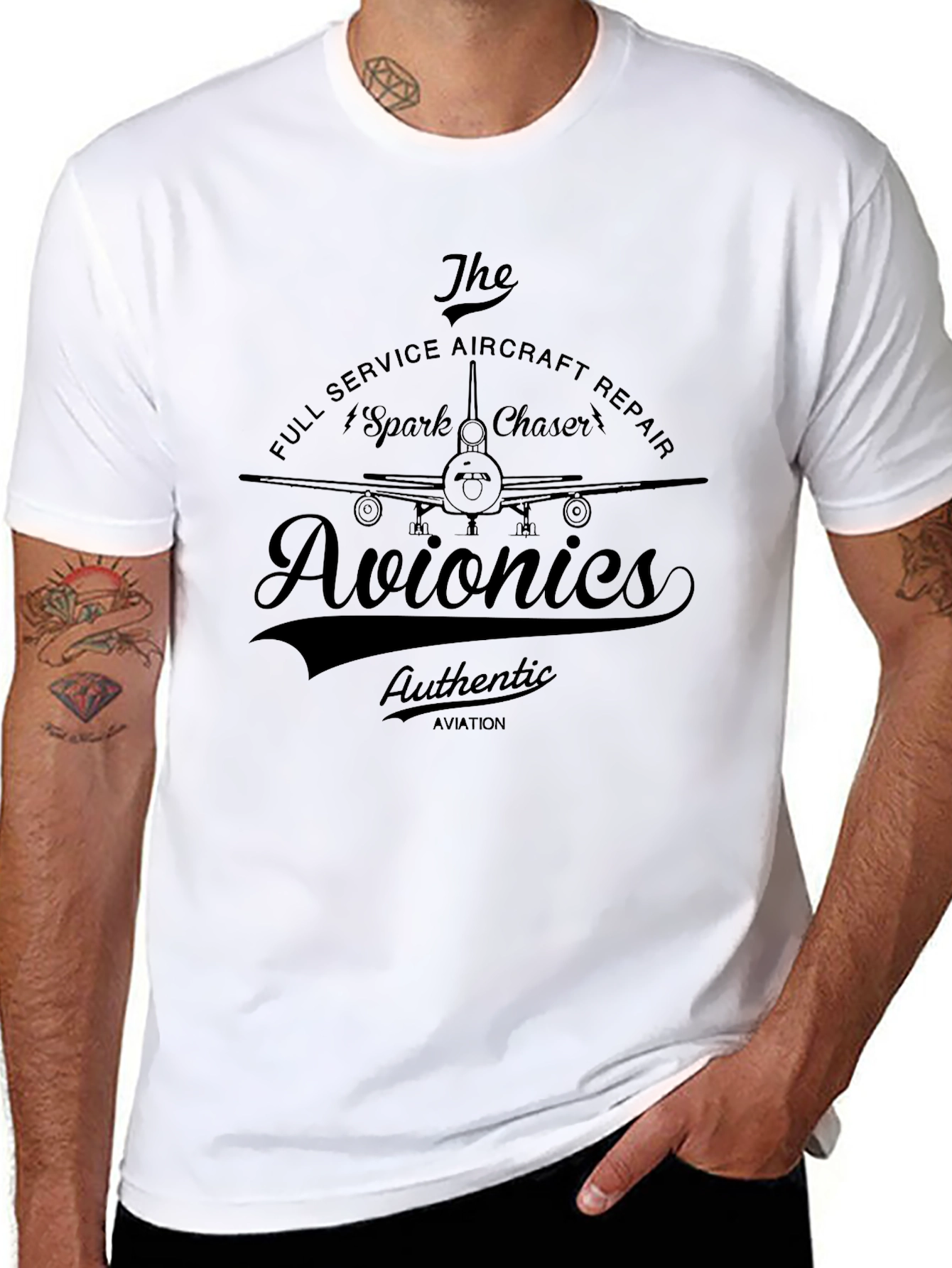 Avionics Full Service Aircraft Repair T-Shirt