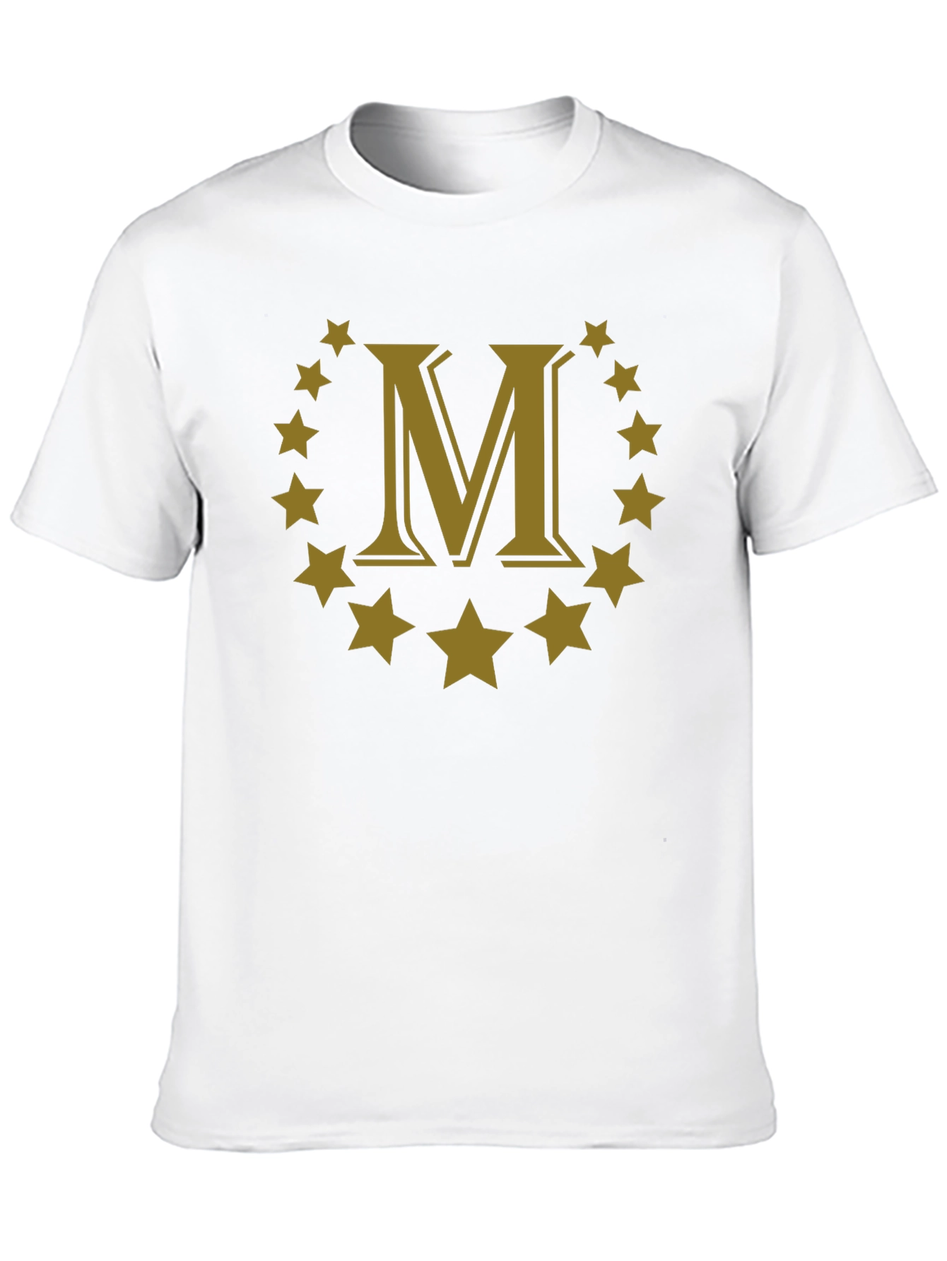 Letter M Star Circle Graphic Tee