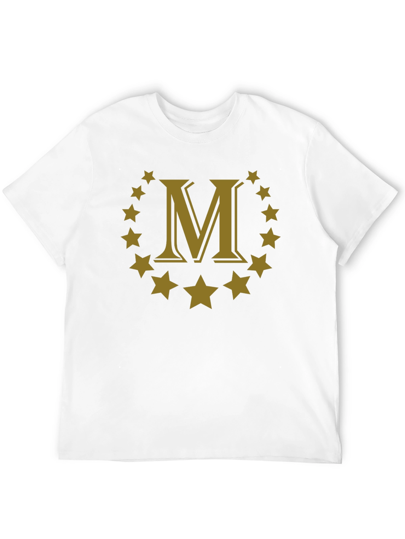 Letter M Star Circle Graphic Tee
