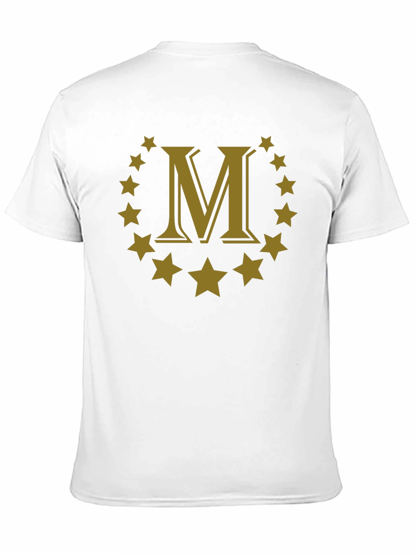 Letter M Star Circle Graphic Tee