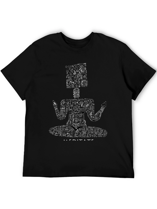 Meditate Graphic T-Shirt - Relax & Focus