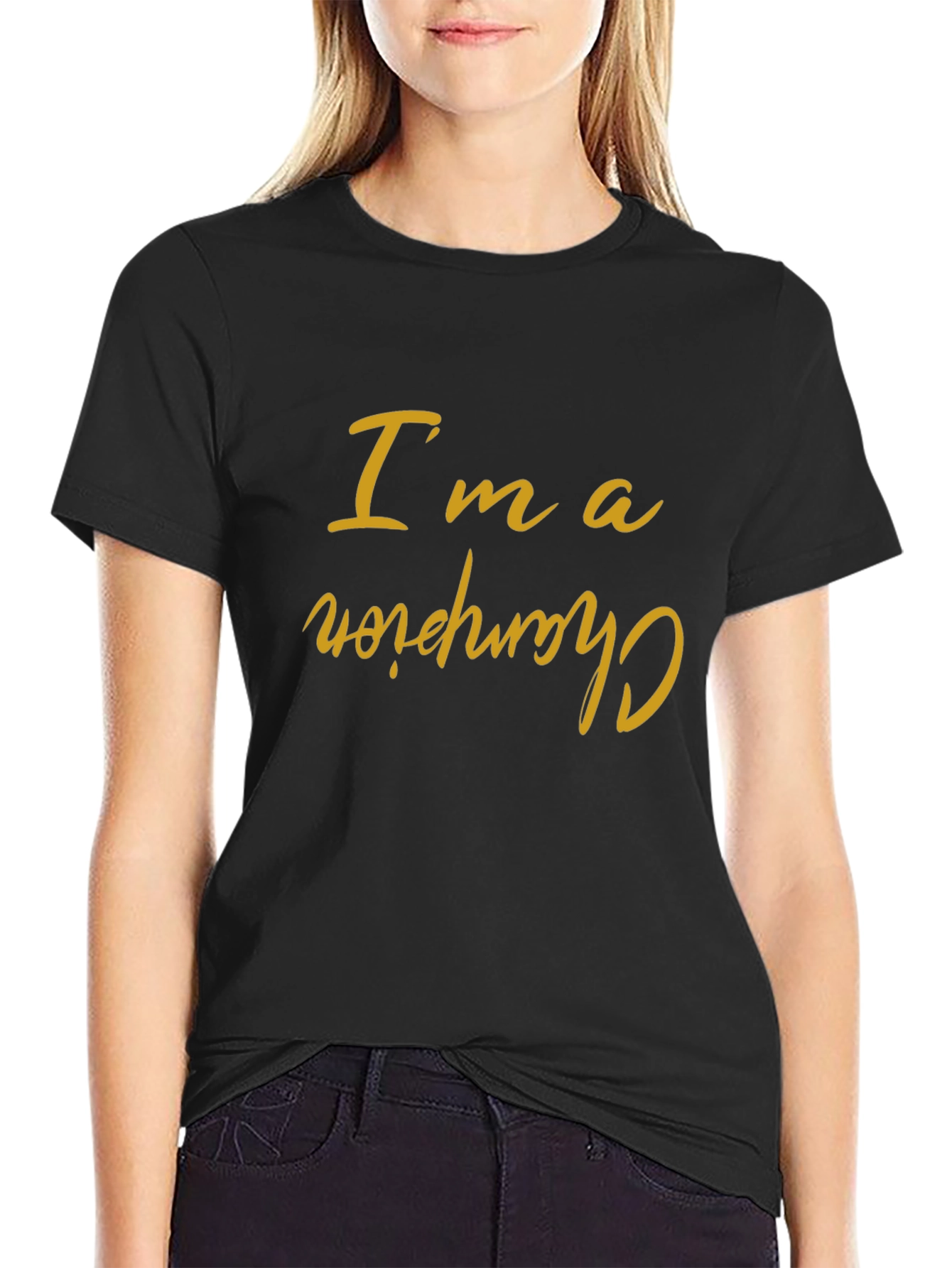 Im a Champion Graphic T-Shirt - Black