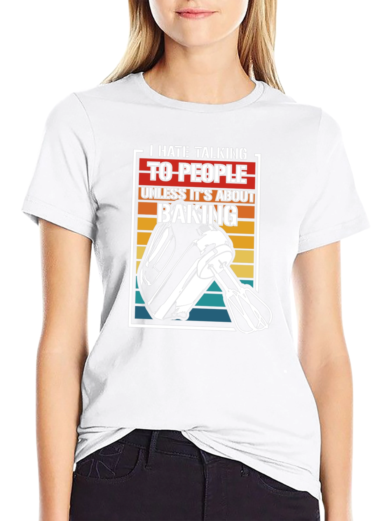 I Hate Talking Baking T-Shirt