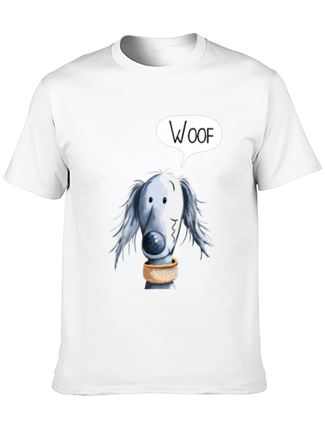 Woof Dog Graphic Tee - Soft Cotton Black T-Shirt