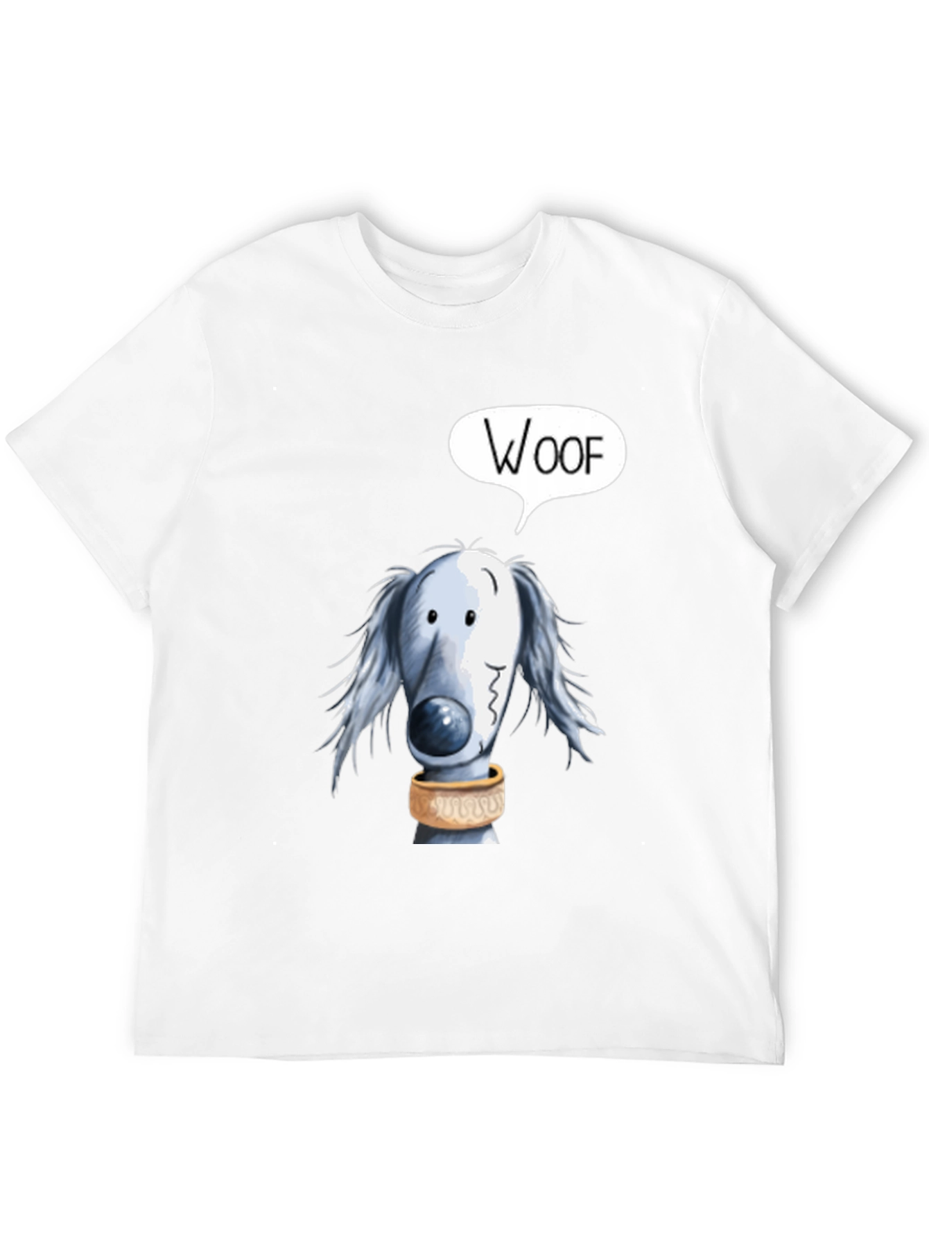 Woof Dog Graphic Tee - Soft Cotton Black T-Shirt