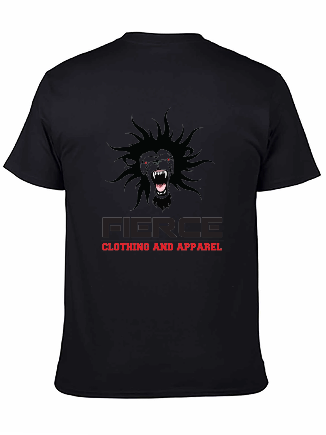 Fierce Clothing Graphic Tee - Black Lion
