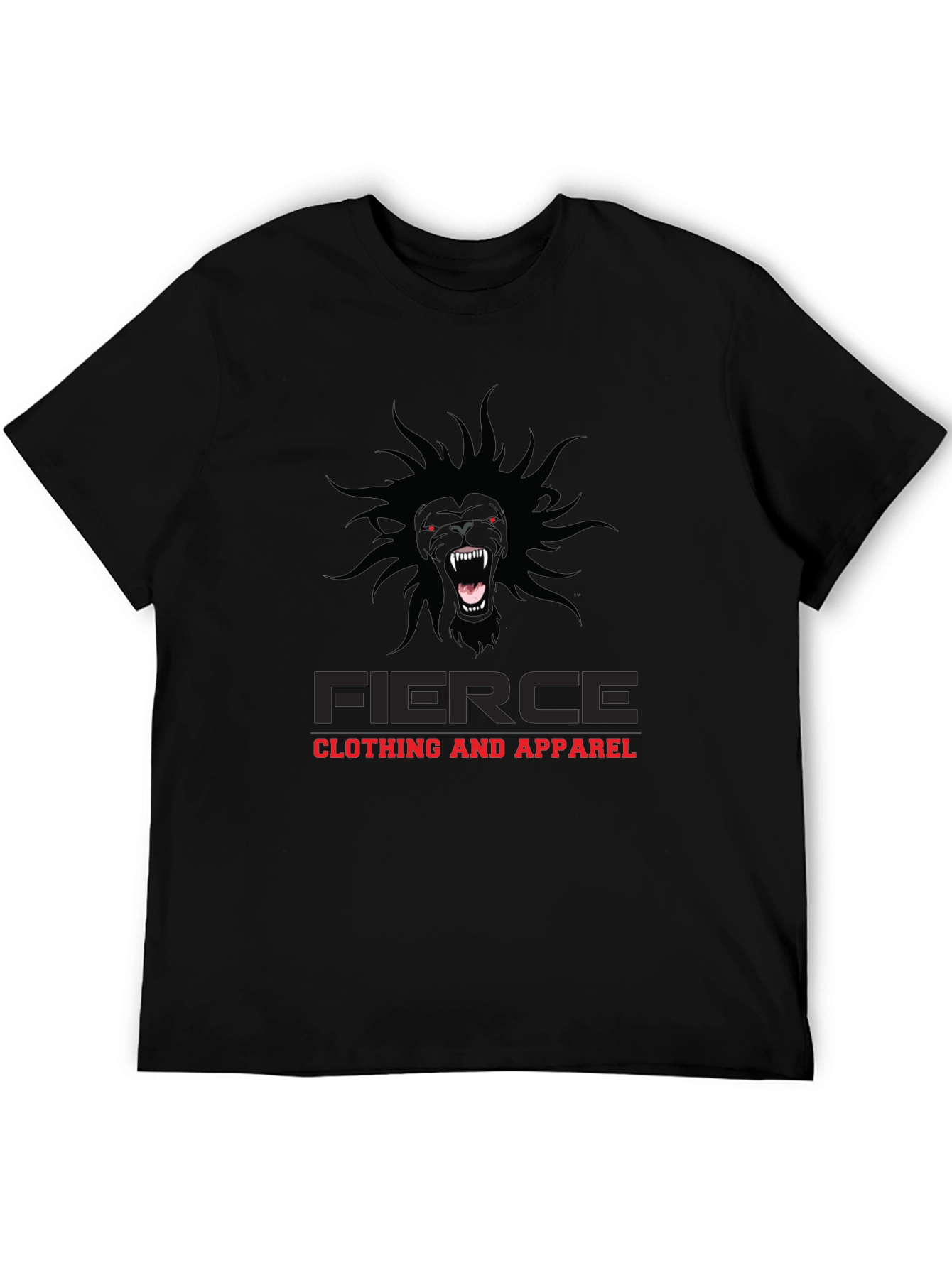 Fierce Clothing Graphic Tee - Black Lion